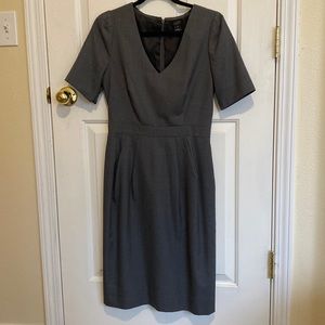 J Crew wool sheath dress sz 4 Tall
